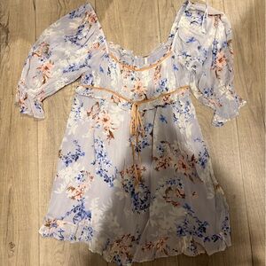 NWT: Free People Floral Cottage Core Dress: Size small ( 148$ retail)